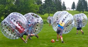 team building bubble footall