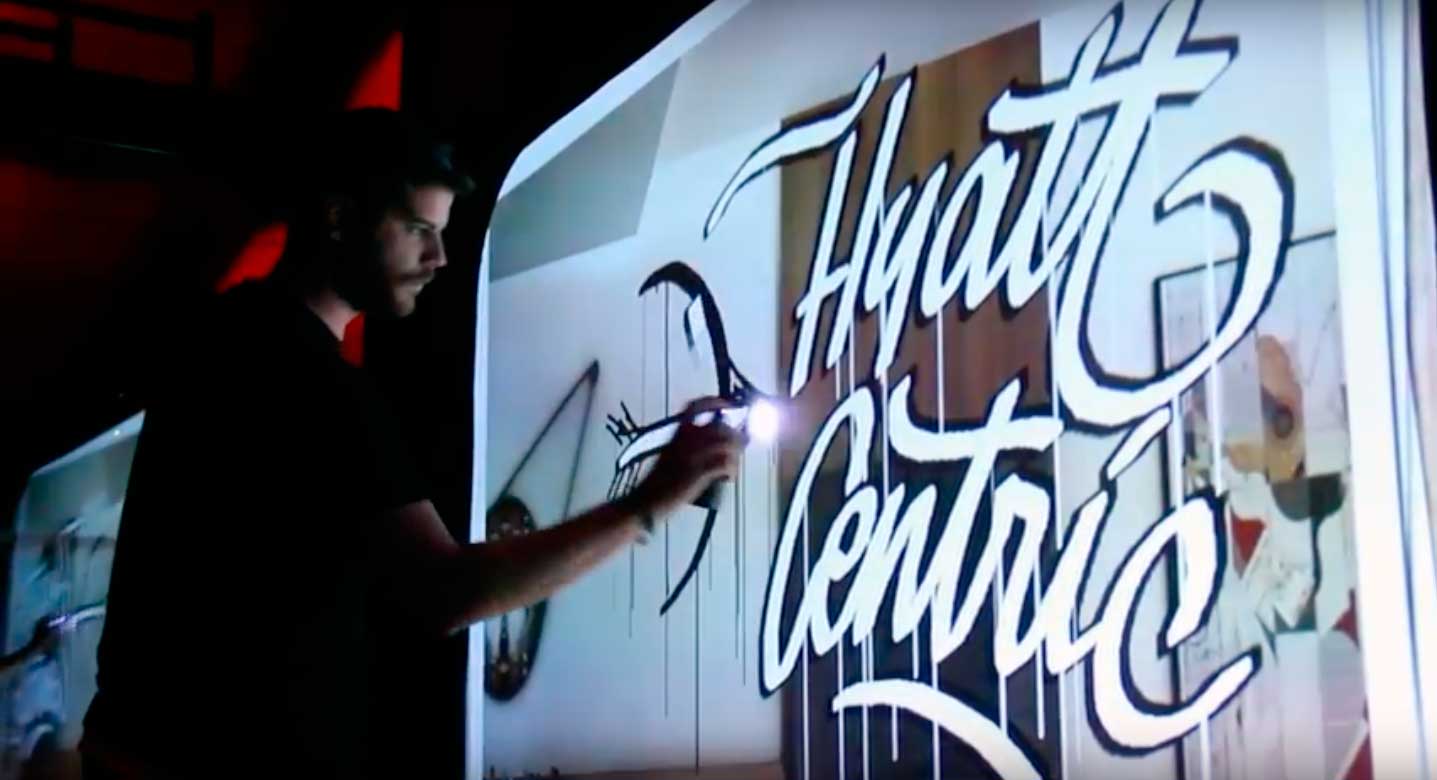Animation graffiti digital
