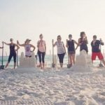 team building a la plage chateau