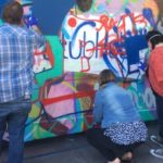 team building street art action