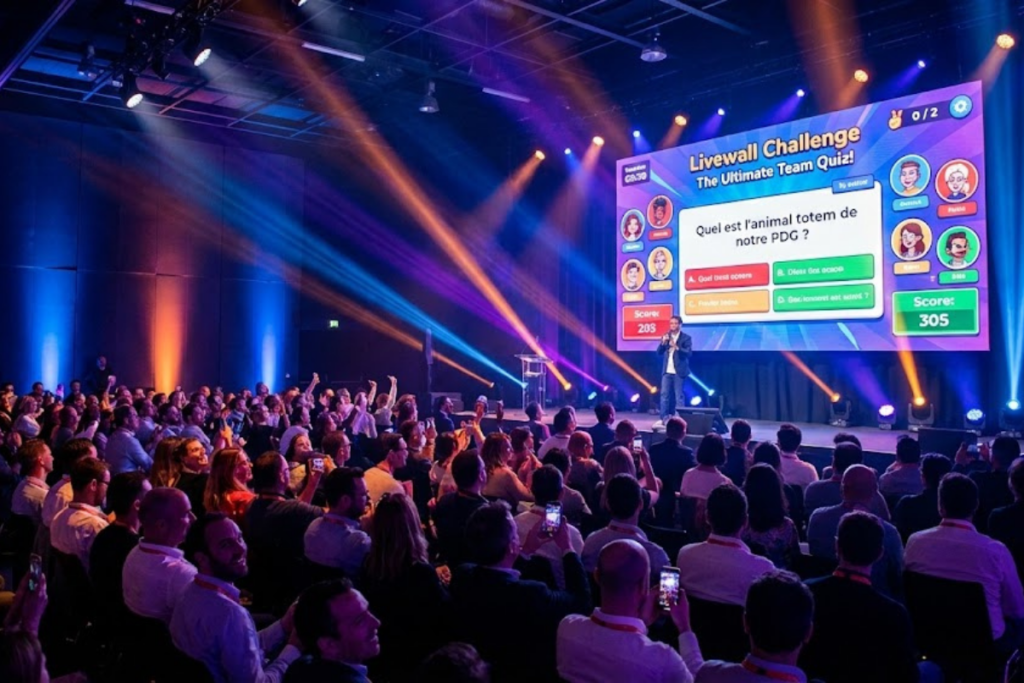 Faire des quiz et autres jeux ludiques pour l'animation événementielle avec Livewall