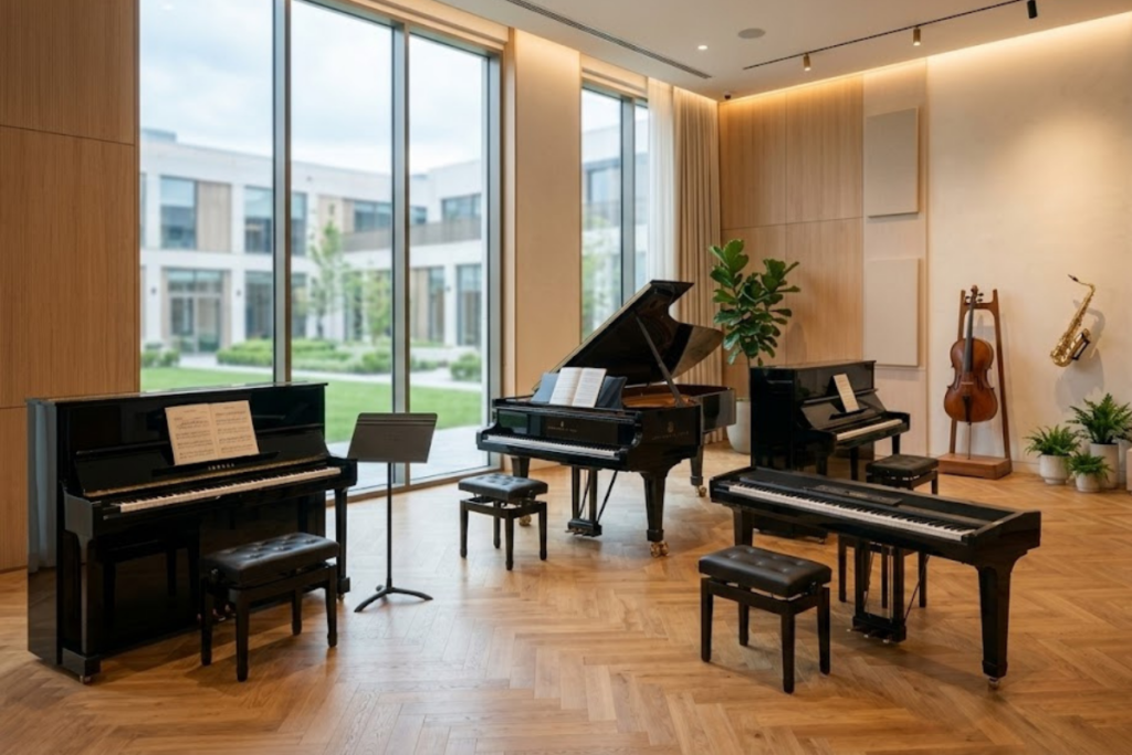 Bien organiser et choisir la salle pour le cours de piano