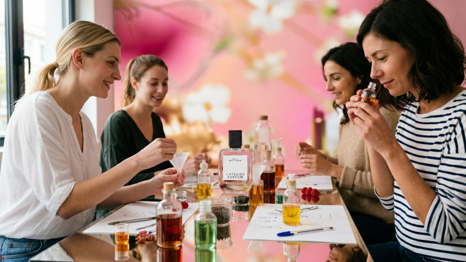 Créer son parfum en équipe le temps d’un atelier