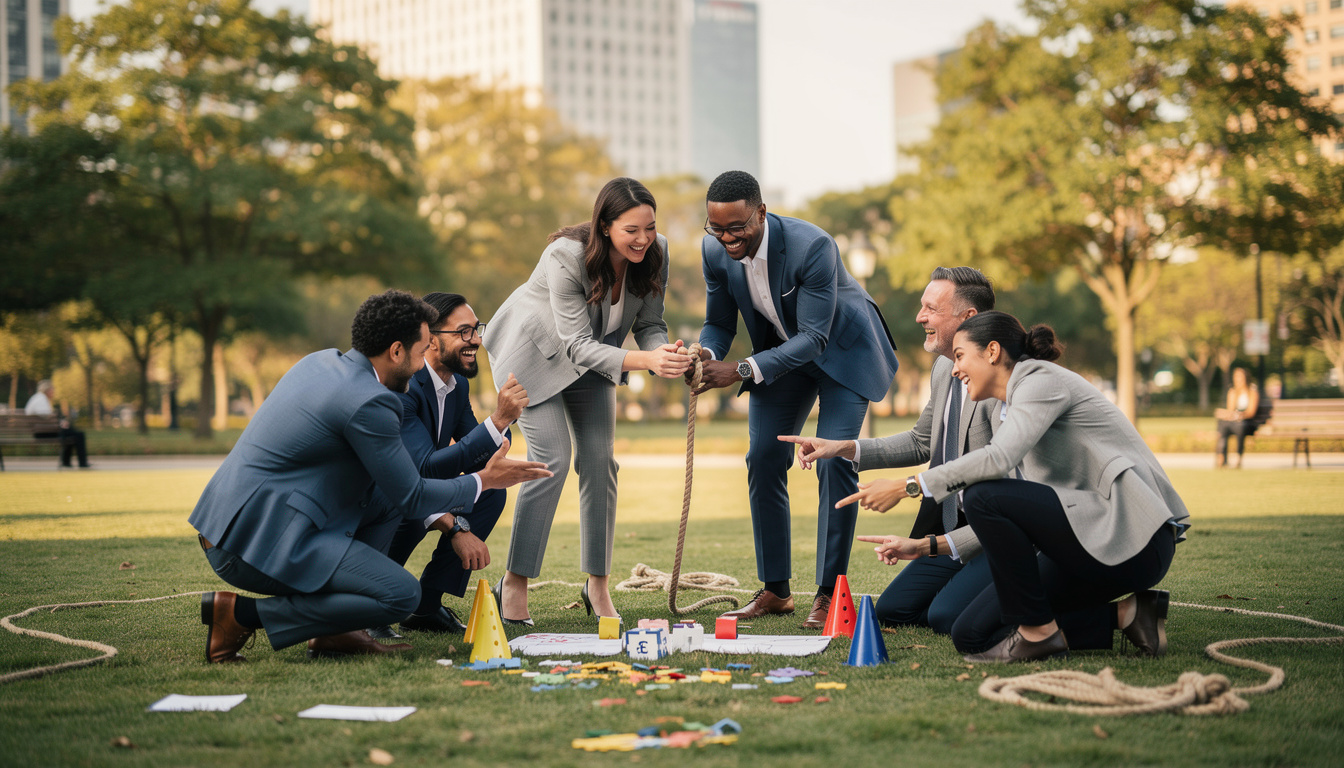 découvrez des activités de team building innovantes pour motiver votre équipe commerciale autrement qu'avec des primes, favorisant la cohésion et la performance collective.