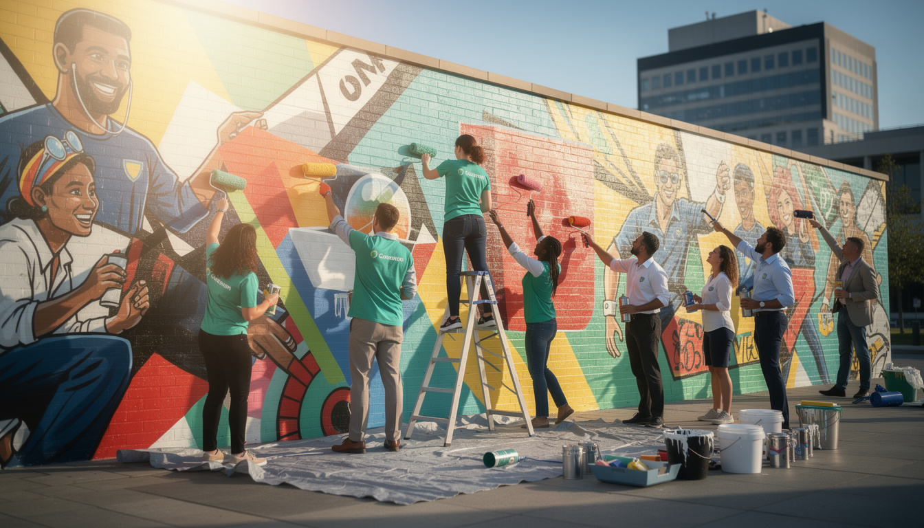 découvrez notre expérience unique en testant une fresque collaborative inspirée du street art, où créativité et partage se mêlent pour un résultat spectaculaire.