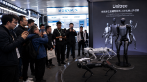 des robots dans un stand