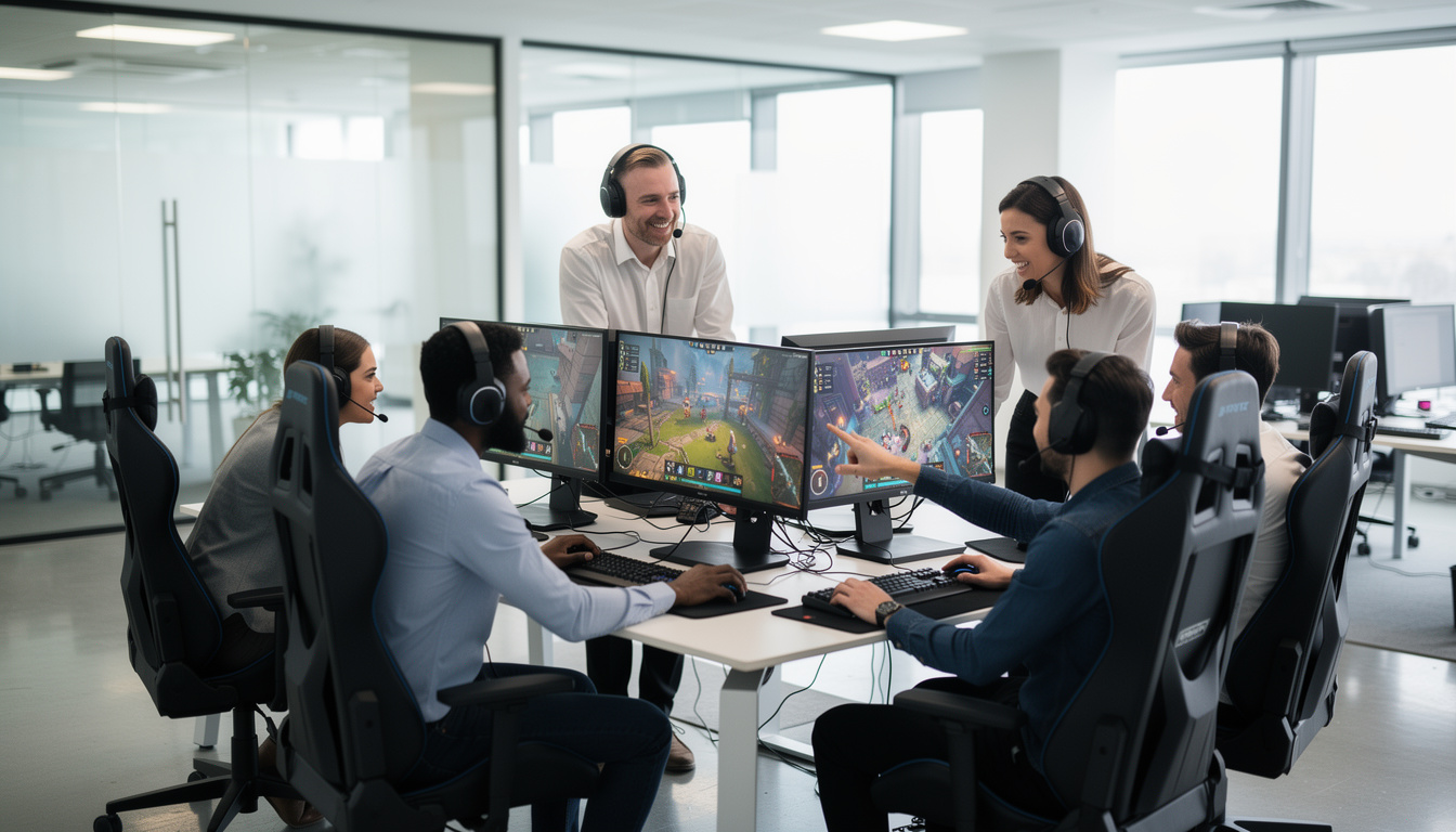 découvrez comment le e-sport peut s'intégrer dans une entreprise, ses avantages pour la cohésion d'équipe et le bien-être au travail.