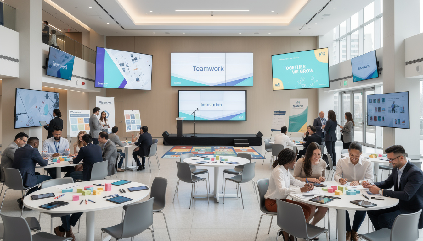 participez aux olympiades d'entreprise 2.0 où les défis technologiques innovants remplacent les traditionnelles courses en sac, alliant esprit d'équipe et compétences numériques.