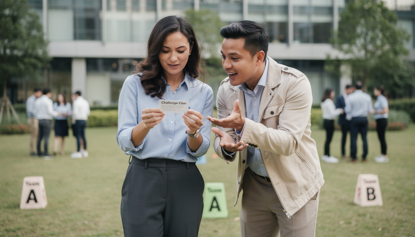 nous avons testé un jeu d’entreprise inspiré de fort boyard : défis, esprit d’équipe et immersion au programme pour une activité de team building originale.